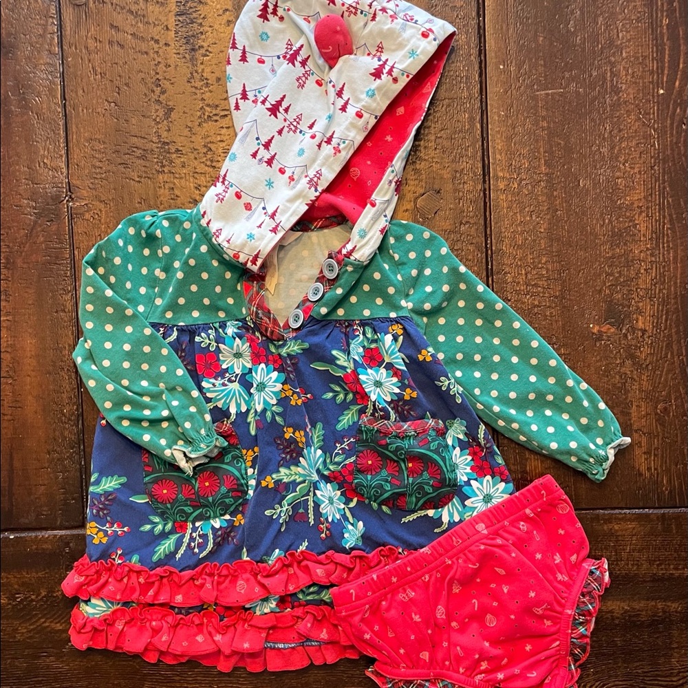 Matilda Jane Christmas Tunic with Bloomers
